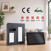 Sistema de Intercomunicación IP de 2 Cables Hiwink Sin Reemplazo de Cableado, Fuente de Alimentación para Riel DIN, Videoportero Inteligente con Desbloqueo por Huella Dactilar y Botón de Salida