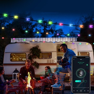 Tira de luz mágica de diamante RGB para decoración de exteriores, cadena de luz USB impermeable para jardín, Navidad, vacaciones - Product Image 6