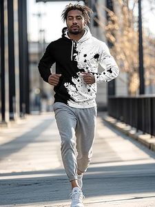 เสื้อฮู้ดผ้าคอตตอน100% เข้ารูปปกติสีพื้นลำลองสำหรับผู้ชายฤดูหนาวเป็นมิตรกับสิ่งแวดล้อมแห้งเร็วระบายอากาศ - Product Image 5