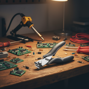 Pince coupante oblique Knipex Electronics avec poignées polies miroir et poignées multi-composants, pince ESD - Product Image 3