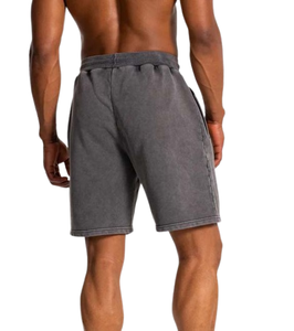 Ensemble de shorts délavés à l'acide avec logo personnalisé pour hommes, broderie délavée à l'acide, short de sueur à capuche et short pour hommes - Product Image 6