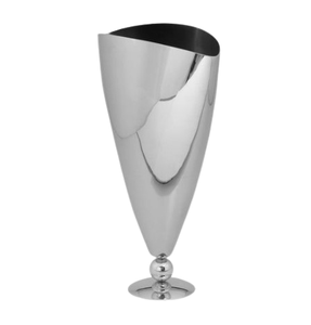 Vase à fleurs de style européen Vase de table en aluminium argenté Look royal pour la décoration de la maison Décoration de table de fête de mariage - Product Image 2