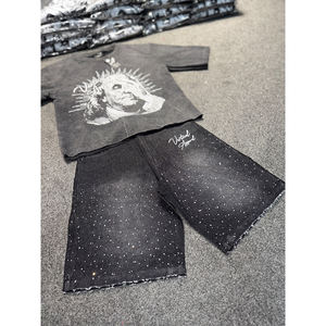 ชุดเสื้อยืดและกางเกงขาสั้นลำลองสำหรับผู้ชายสำหรับฤดูร้อนพิมพ์ลายดิจิทัลแบบแห้งเร็วคุณภาพสูงทุกขนาด - Product Image 5