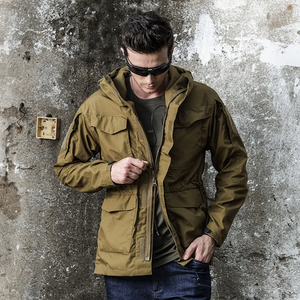 Combinaison tactique d'entraînement imperméable thermique en polaire d'hiver pour la chasse, veste tactique pour hommes - Product Image 6