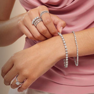 Bracelet de tennis en diamant Moissanite taille ronde glacé 6.5 MM en argent sterling 925 élégant et élégant pour lui ses bijoux Hip Hop - Product Image 6