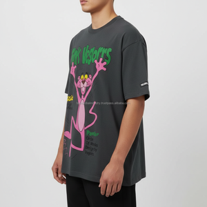 Camisa de punto satinado de algodón extrasuave para hombre, estilo oversize con hombros caídos, premium, de verano, estilo urbano, de secado rápido, ecológica, estampada. - Product Image 4