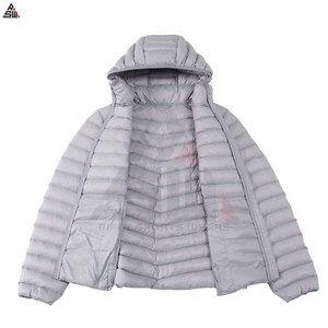 Haute qualité coton tissu fermeture éclair hiver femmes doudoune léger et respirant manches longues à capuche - Product Image 4