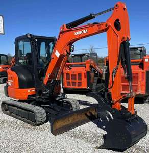 Mini-excavatrice Kubota U40 d'occasion en excellent état, avec godet hydraulique, patins en caoutchouc, pompe, moteur, noyau - Product Image 2