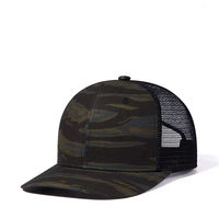 Casquettes Richardson de haute qualité en gros, casquette trucker 7 panneaux personnalisable 100 % coton vierge avec maille, réglable, respirante
