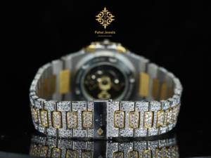 Reloj Mecánico Automático de Acero Inoxidable con Diamantes de Imitación VVS Moissanite, Probado y Aprobado, Entrega Rápida de Fábrica - Product Image 4