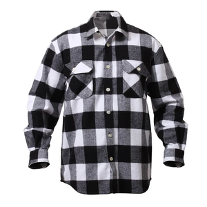 Camisa de franela de manga larga con logotipo personalizado para hombre, diseño de moda, tela de tela ancha informal a cuadros, estilo de solapa de celosía de talla grande tejida - Product Image 1