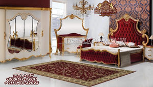Conjunto de muebles de dormitorio Rococo, estera tallada real, juego de dormitorio con temática Vintage, pulido antiguo - Product Image 4