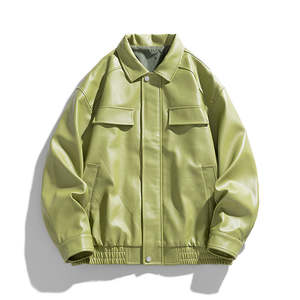 Chaqueta de venta al por mayor hecha a medida de primera calidad para hombres chaquetas estilo callejero 100 por ciento cuero original de alta calidad - Product Image 1