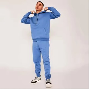 Ensemble de survêtement de jogging personnalisé pour homme, avec capuche, pour entraînement sportif, motif uni écologique, idéal pour l'hiver - Product Image 4