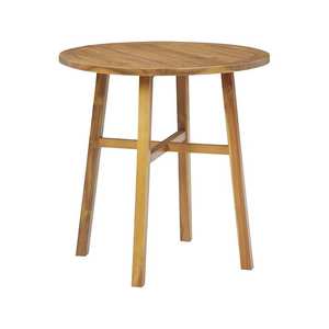 Ensemble de chaises de salle à manger marron en bois massif pour mobilier d'extérieur et de villa pour le parc - Product Image 3