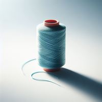 Fil à coudre teint 100 % coton de qualité supérieure, bleu, 12S/4 torsadé, fabriqué au Népal, certifié ISO, vente en gros, le meilleur de l'Himalaya BH-TH-01