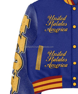 Veste universitaire à design personnalisé OEM meilleure vente dernière conception veste universitaire vêtements pour hommes veste universitaire à la mode pour hommes - Product Image 3