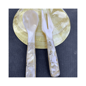 Cuchara de nácar pulida para dosificación de sal y especias gourmet, material de concha marina natural, de Vietnam - Product Image 4