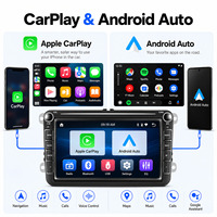 Radio Stereo Mobil Android 2 Din 8'' untuk VW Volkswagen GOLF MK5 MK6 Jetta Passat Polo Caddy Tiguan BT GPS Carplay Layar Sentuh