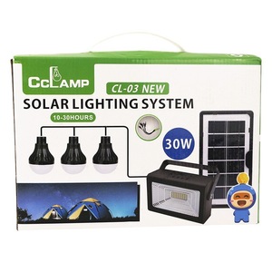 Sistema de Iluminación LED Solar CCLAMP con Carga de Emergencia para Teléfono, para Camping - Product Image 1
