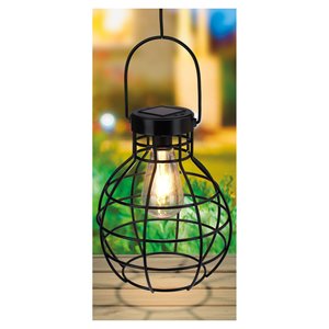 Lámpara de mesa solar negra de 1 luz, blanco cálido, no disponible 51200910 - Product Image 1