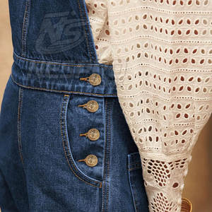 Mono Casual de Cintura Alta para Mujer, Color Sólido, Poliéster/Algodón, Último Diseño, Precio al por Mayor - Product Image 4