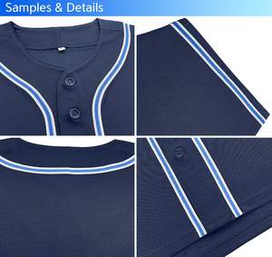 Uniformes de Béisbol Deportivos de Equipo, Cómodos, Transpirables, Ajuste Atlético, Colores Personalizados, Protección UV, Secado Rápido - Product Image 5