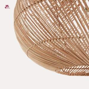 Lámpara colgante de ratán de bambú tejida hecha a mano Natural de alta calidad para decoración de habitación lámpara colgante de ratán - Product Image 4