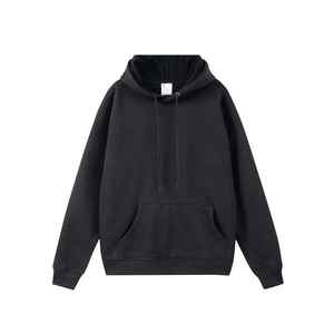 เสื้อฮู้ดแขนยาวสำหรับผู้ชาย, เสื้อมีฮู้ดแฟชั่นฤดูหนาวผ้าฝ้าย100% นิ่มน้ำหนักเบาออกแบบลายนูนมีซิปแบบปัก - Product Image 2