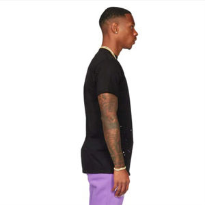 Conjunto de Camiseta y Jeans Personalizados para Hombre, Ropa Casual de Calle, Camiseta de Manga Corta con Estampado de Salpicaduras y Pantalones Vaqueros Morados Ajustados - Product Image 6