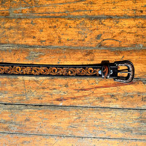 Ceinture Western en Cuir Véritable Style Gaucho Taille Personnalisée 40MM Motif Classique Cheval Paisley Outillage Boucle en Alliage de Zinc Personnalisée - Product Image 5