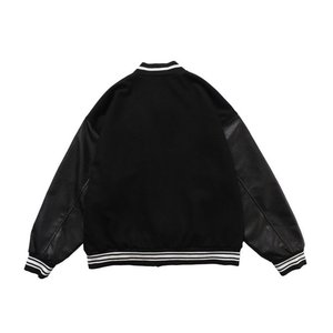 แจ็กเก็ตเบสบอลผ้าวูลสำหรับผู้ชายไซส์พิเศษ2025ออกแบบได้ตามที่ต้องการ - Product Image 3