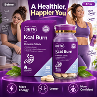 OKTW Kcal Burn Comprimés à croquer Stimulant métabolique Suppression de l'appétit Gestion du poids Complément alimentaire Marque privée