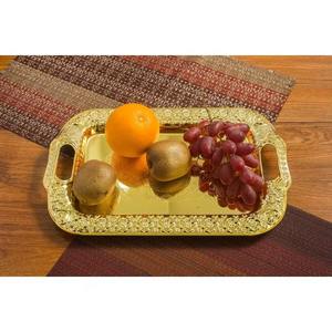 Plateau de service doré haut de gamme au prix de gros dernière arrivée nouveau design qualité incroyable RAMADAN article de 2K25 - Product Image 2