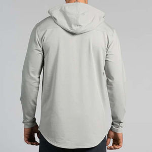 Sweats à capuche 100% coton avec broderie 3D Tie Dye et Stonewash Solid Pattern Impression numérique Logo avant Coupe ample - Product Image 5