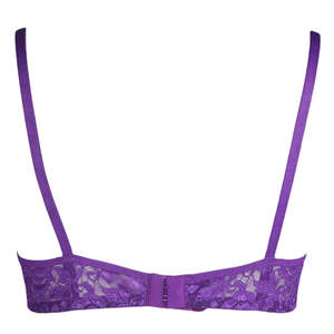 Women's Fancy Rose <b>Bra</b> - Purple - Product Image 2