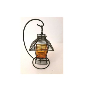 Vintage Unique Designed <b>Black</b> Color Wire Candle <b>Lantern</b> Superior Quality Metal Hanging <b>Lantern</b> for Home Decoration - Product Image 1