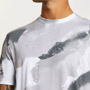 Marque qualité 100% coton hommes T-shirt col rond Design de mode Slim Fit solide T-shirts hommes hauts t-shirts à manches courtes T-shirt pour hommes - Product Image 3