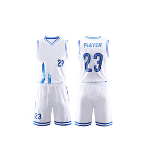 ชุดบาสเก็ตบอลแบบกำหนดเอง ชุดกีฬาส่วนบุคคล พิมพ์ชื่อและหมายเลขได้ เสื้อกีฬาแขนกุดสำหรับผู้ชายและเยาวชน - Product Image 5