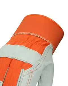 Wholesale Bulk Custom Logo Leather Safety Work Gloves Welding and Leather Working Safety <b>Clothing</b> - Product Image 4