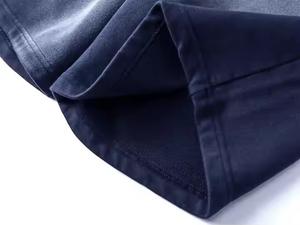 Short de survêtement en coton pour hommes, logo personnalisé en gros, pantalon court unisexe de haute qualité, poids lourd 430 GSM, short de jogging en polaire pour hommes - Product Image 3