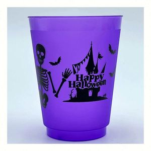 Vasos de Plástico Reutilizables de Halloween para Niños, para Fiestas de Verano, Invierno y Otoño, Celebraciones en Casa - Product Image 5