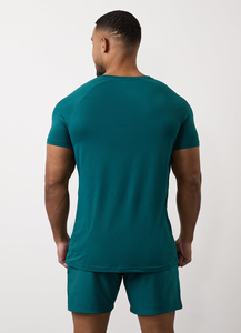 Vêtements de sport pour hommes avec logo personnalisé t-shirts hauts chemise de sport respirante à manches courtes stock de chemises de sport pour hommes entraînement gym pour hommes - Product Image 2