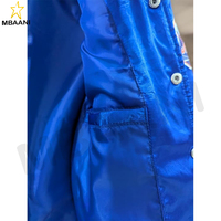 Veste en satin New York pour homme, veste bomber de baseball, légère, style rétro, vêtements d'extérieur