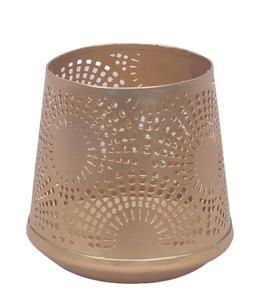 Bougeoir en laiton design or rose et intérieur support décoratif fait à la main pour bougeoir de Noël et de festival - Product Image 6