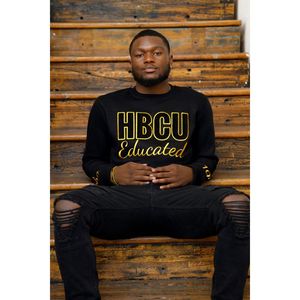 HBCU Alpha Chenille Sweat Éduqué Broderie Lettre Grecque Vêtements Ras Du Cou Pull Classique Polaire Coton Lourd - Product Image 1