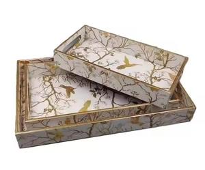 Juego de 3 con Diseño Floral Esmaltado para Decoración del Hogar, Regalos de Desayuno, Bodas y Mudanzas - Product Image 1