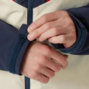 Chaqueta de esquí para exteriores de invierno de talla grande para hombre con forro con capucha cierre de cremallera a prueba de viento y lluvia repelente al agua para exteriores - Product Image 2