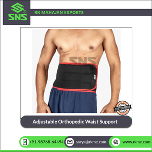 Matériau de mélange de néoprène hautement élastique de conception universelle Bande de soutien de taille orthopédique de meilleure qualité de fabricant indien - Product Image 2