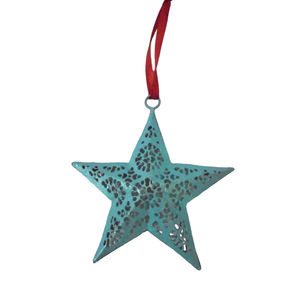 Ensemble décoratif le plus récent de 2 cœurs suspendus en métal pour la décoration de la maison et de Noël, couleur or, fait main sur mesure - Product Image 3